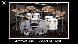 Stratovarius - Speed of Light (Virtual Drumming Cover)