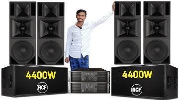 #RCF 4 Top 2 Dual Bass Dj Setup Details And Price