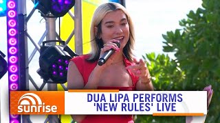 Dua Lipa - New Rules (Live on Hamilton Island, Sunrise 2019) | 7NEWS Australia