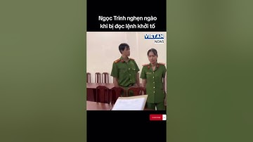 Biểu cảm của người mẫu Ngọc Trinh khi bị cảnh sát đọc lệnh khởi tố, bắt tạm giam #shorts