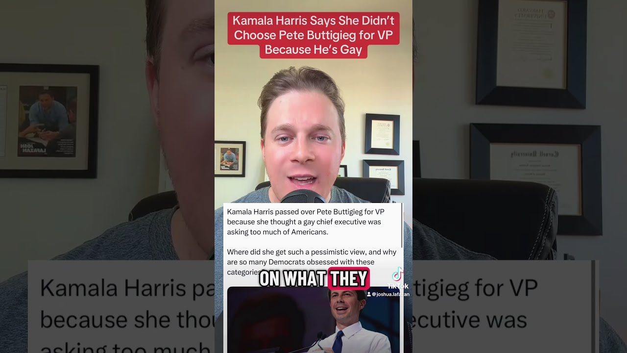 Kamala Harris ADMITS She Wanted PETE BUTTIGIEG As Her V P Pick Reveals WHY Passed Over Him