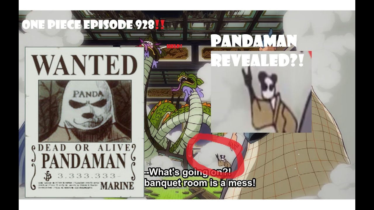 Eiichiro Oda Is Pandaman Pandaman Is One Piece Op Episode 928 尾田 栄一郎 Oda Eiichirō ワンピース Youtube