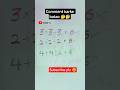 number puzzle complete karo 🤔 #maths #numbers #1millionviews