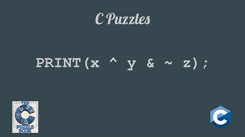 C Puzzles: Bitwise Operators pt3