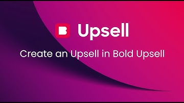 Create an Upsell in Bold Upsell