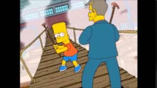 Bart vs  Skinner duel of the shrimp and peanuts