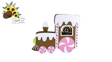Gingerbread Train Box Card SVG Assembly Tutorial
