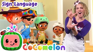 halloween dress up cocomelon asl sign language babies