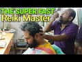 Reiki master head massage with neck cracking asmrs