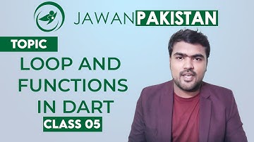 Online Mobile App Dev Class#5 in Urdu / Hindi | Loop and Functions in DART