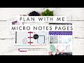 Plan with Me // Micro Notes Daily Pages Featuring Happy Planner Stargazer Stickers