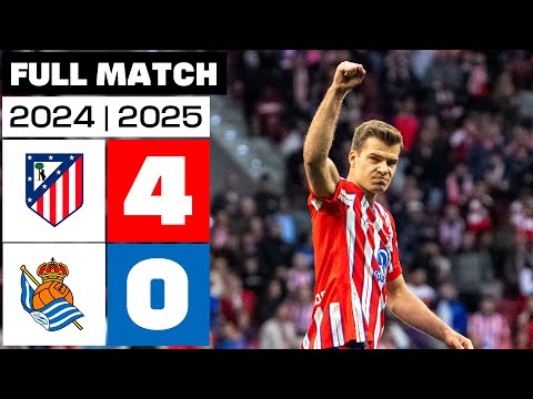 Atlético de Madrid 4 - 0 Real Sociedad I PARTIDO COMPLETO | LALIGA EA SPORTS 2024/25