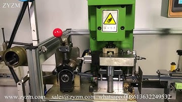 Auto metal zipper gapping and stripping machine y