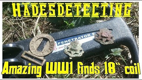 Amazing WW1 finds with the Detech Penetrator E & Minelab explorer