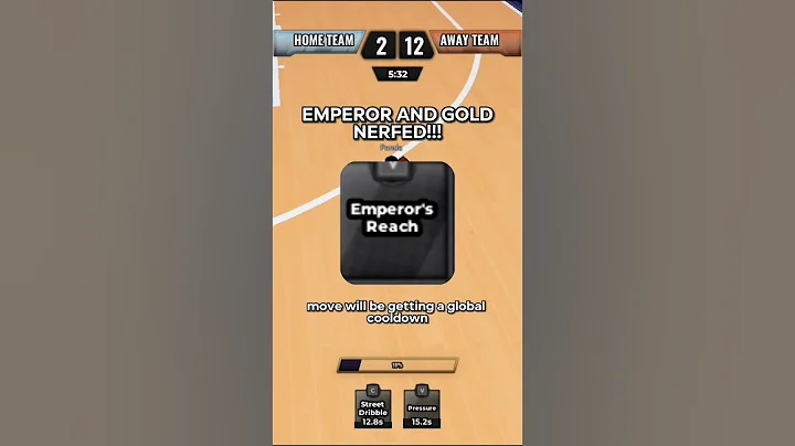 EMPEROR AND GOLD NERFED! #roblox #anime #basketballzero #basketball #fyp #sports