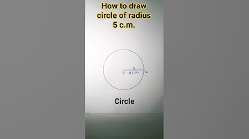 how to draw circle of radius 5 c.m.#shorts#viralshorts#ytshorts#trendingshorts#rb  knowledge explore