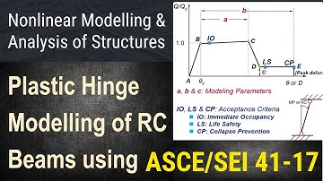 72 - Nonlinear Structural Modeling - Part 7 - Plastic Hinge Modelling of RC Beams using ASCE 41-17