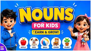 ClevKid | 🏫 What is a Noun Easy English Grammar Lesson for Kids & Preschool