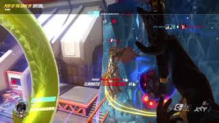 Genji POTG PS4 Huge grav deflect into 6taple kill