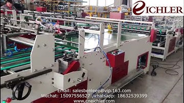 semi automatic bottom lock gluing machine