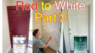 Paint Red Door White - Sherwin Williams Emerald Urethane Trim Enamel (Part 2) Paint Red Door White - Sherwin Williams Emerald Urethane Trim Enamel (Part 2)