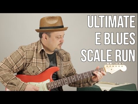 Ultimate E Blues Scale Run  Marty Schwartz Blues Guitar Lesson