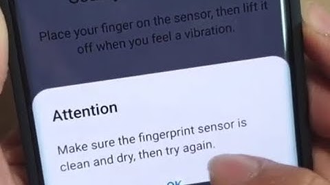 Fix Error Make Sure Fingerprint Sensor is Clean and Dry | Galaxy S10 / S10+