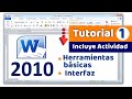 Microsoft Word, Herramientas básicas de Microsoft Word, interfaz de Word , computación básica