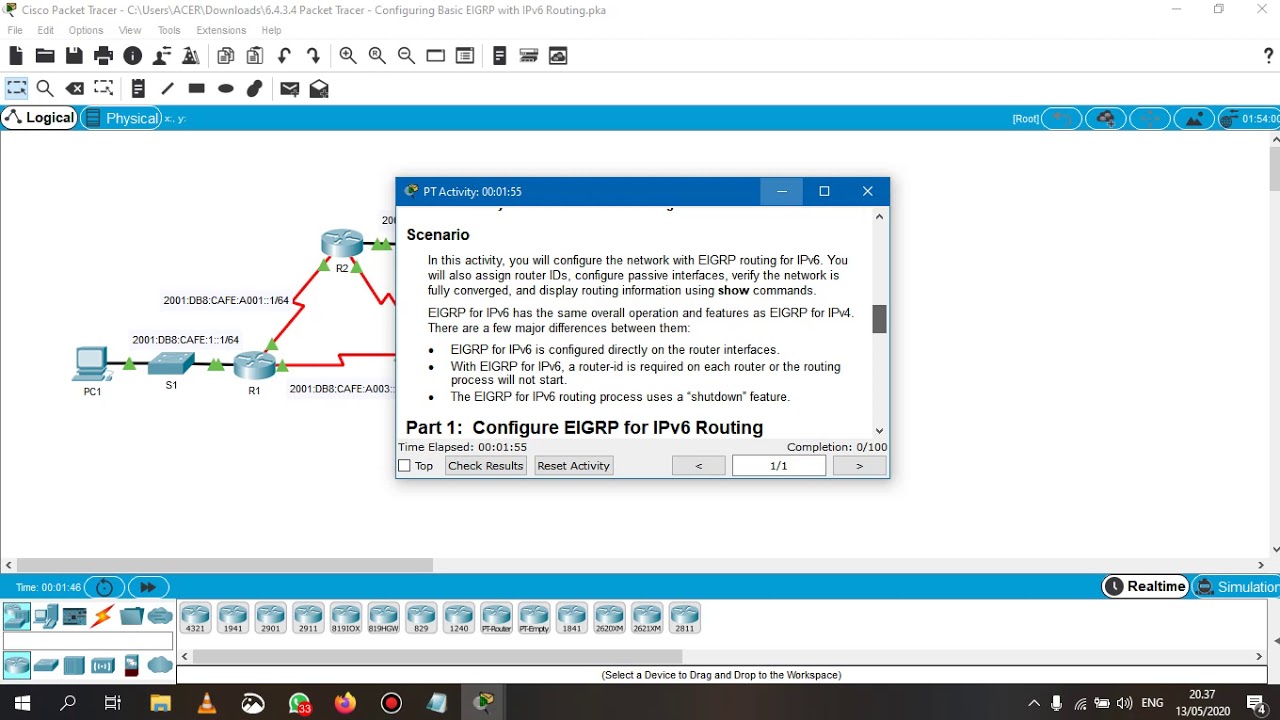 Packet Tracer 6.4.3.4