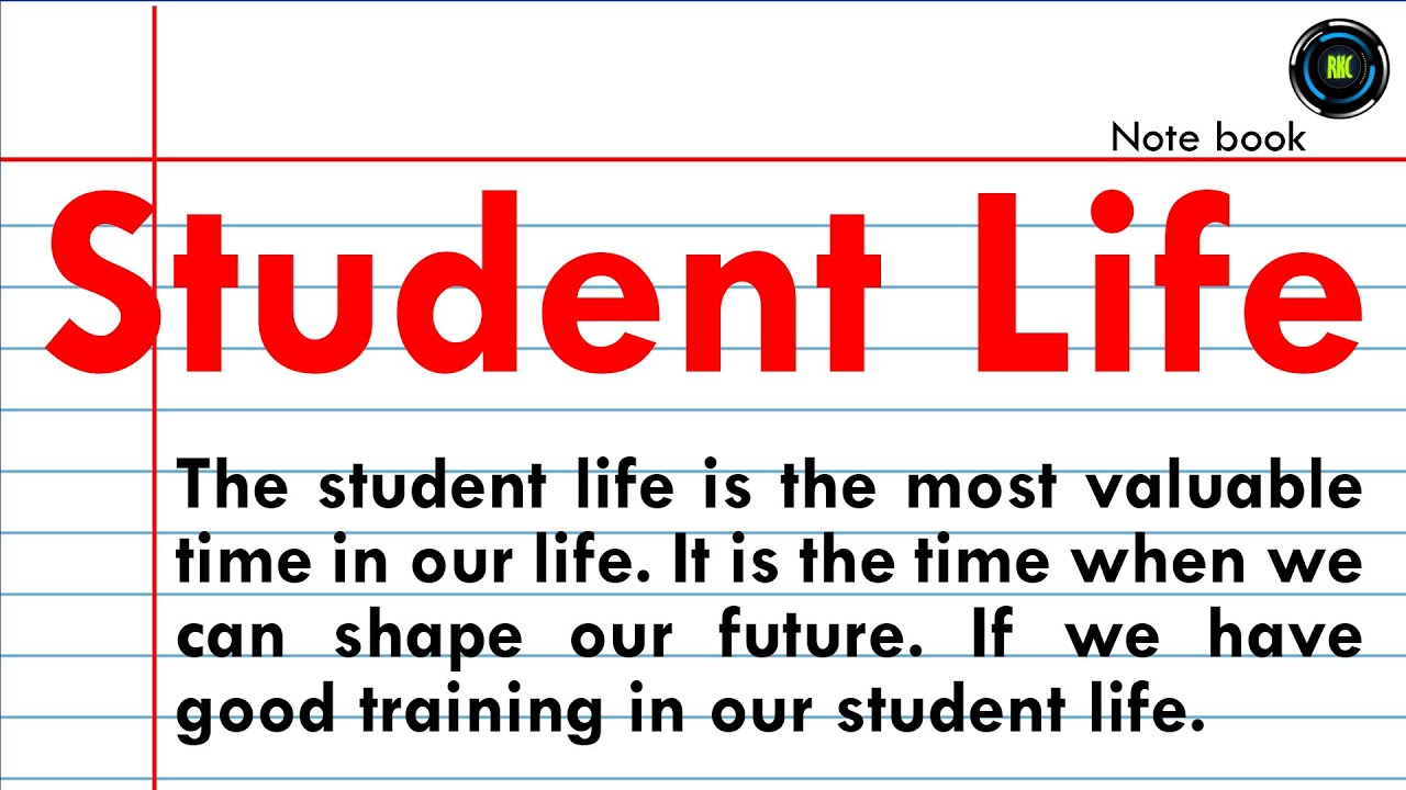 essay on student life in easy words