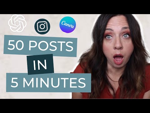 Create 50 Instagram Posts In 5 Minutes Using AI