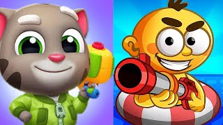 Talking Tom Splash Force vs Raft Wars: Turn-Based Battles Gameplay Android ios