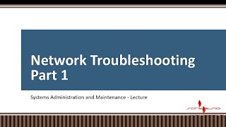 Lecture 14 Network Troubleshooting   Part 1