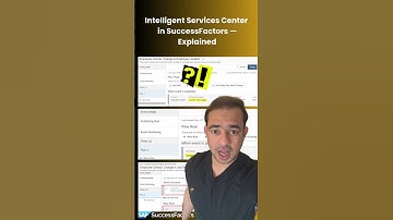 Intelligent Services Center in SuccessFactors — Explained