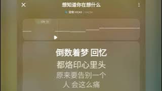 Xiang zhi dao ni zai xiang shen me KTV - Eric Chou - Muốn biết em đang nghĩ gì - 想知道你在想什么 - 周兴哲 - 伴奏