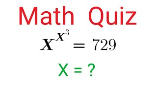 Math Quiz ep 21 Exponential Equation
