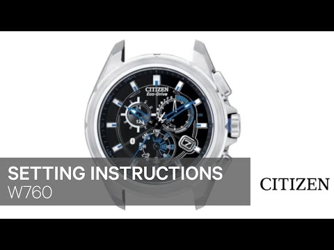 how to change the time on a citizen eco drive