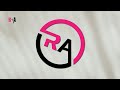 Letter R+A creative logo design for beginner with drop shadow #viralvideo #logodesign #brandidentity