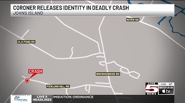 VIDEO: Coroner identifies passenger killed in Johns Island single-vehicle collision