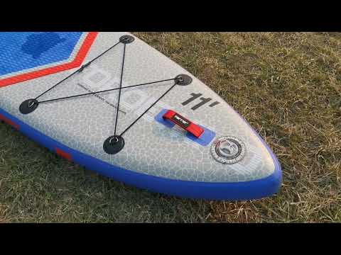 тест надувного сап борда Terror Fordewind, размеры 11x32x6, на быстрой речке.