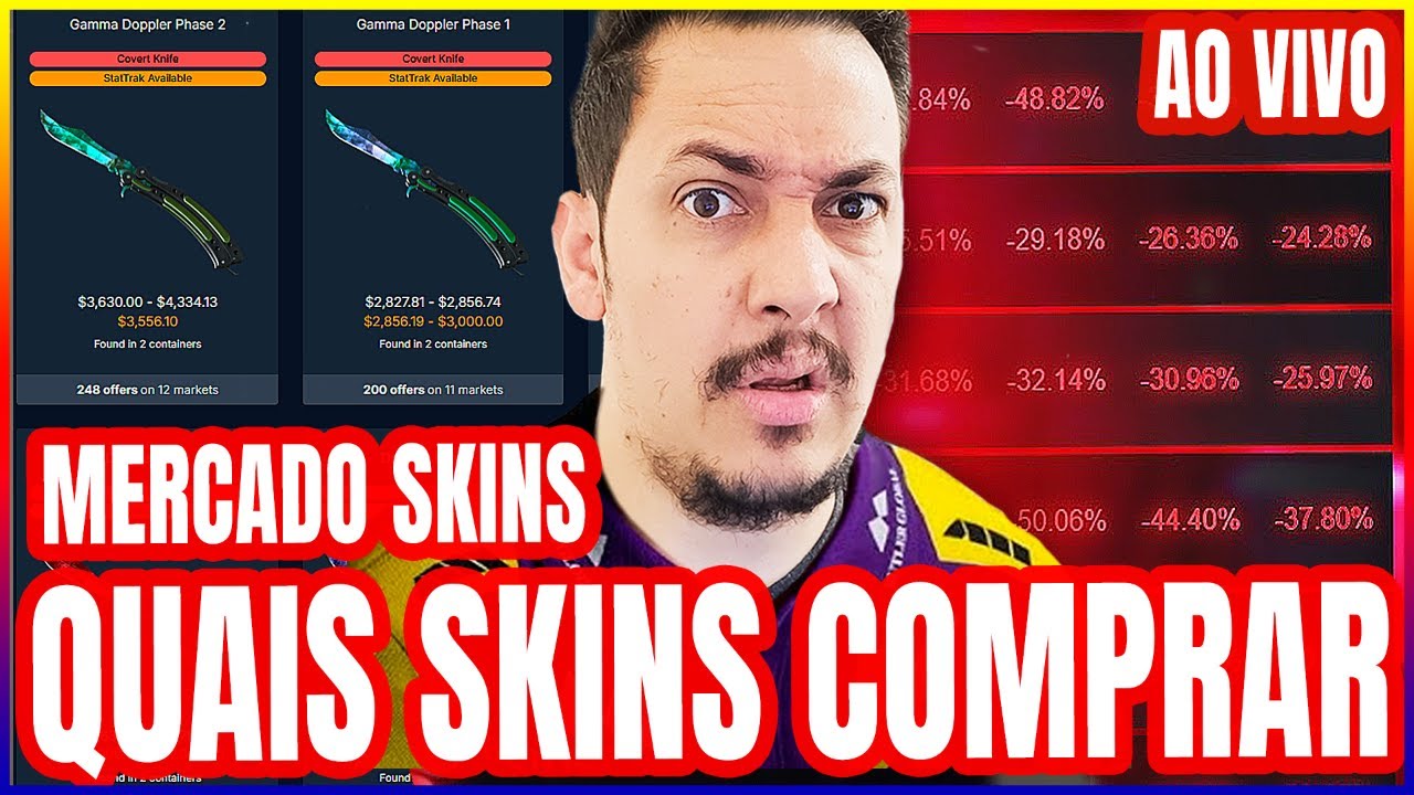 FACAS COM BOM PREÇO? - MERCADO SKINS CS 2 - CANALNOOBGO - YouTube