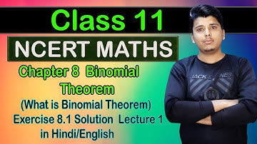 Class 11 NCERT Maths Chapter 8 Binomial theorem Exercise 8.1 solutions lecture 1