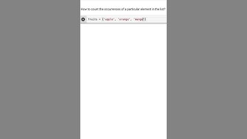 How to count the occurrences of a particular element in the tuple?