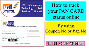 how to track pan card status || how to check pan card status without acknowledgement number