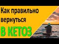 Как быстро вернуться в кетоз после срыва или длительного перерыва в кето диете.