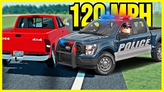 I Drove 120 MPH in front of the POLICE... (Roblox)