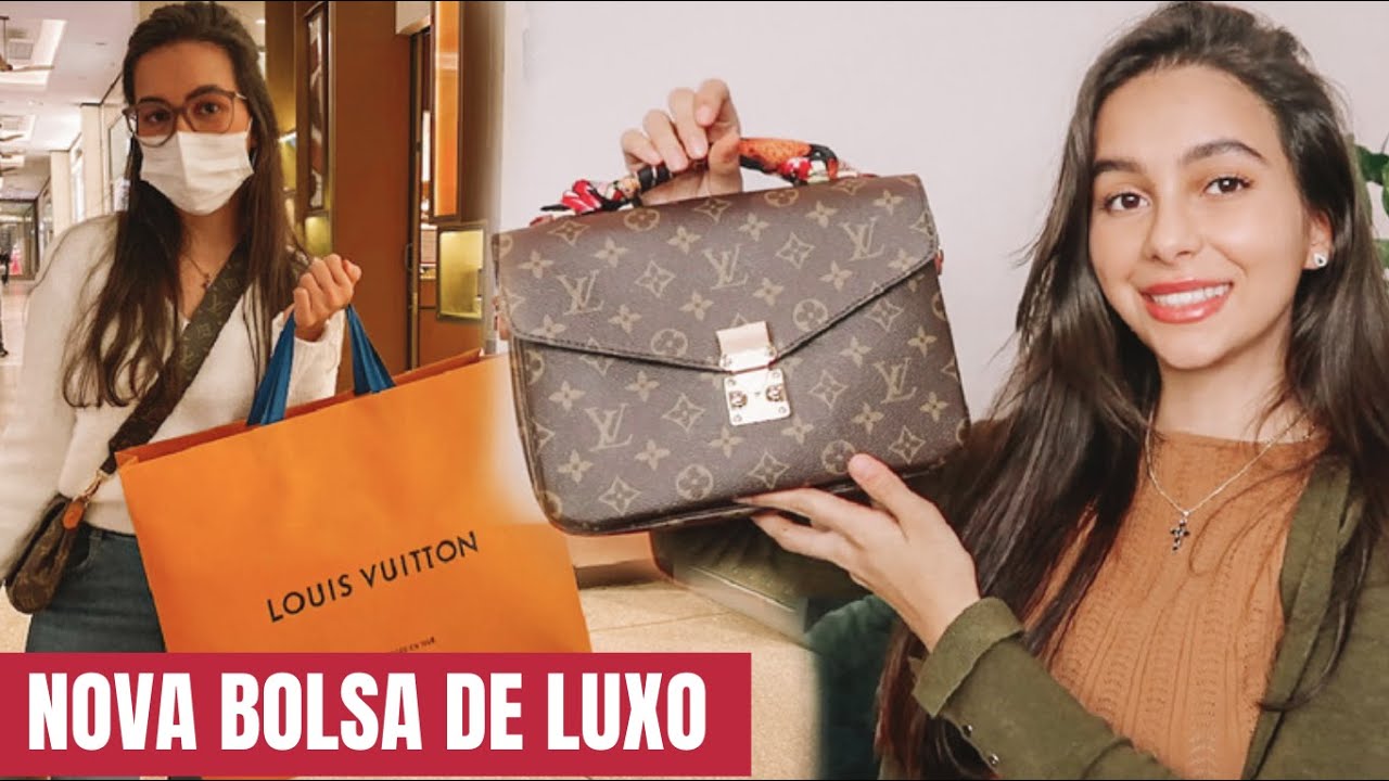 com caixa) 100% Original Louis Vuitton Carteira Luis Monograma