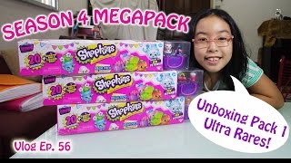 SHOPKINS SEASON4 ULTRA RARES Megapack 1 Unboxing! | Singapore | Vlog Ep 56
