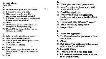 DEVELOPING TACTICS FOR LISTENING UNIT 5 RESTAURANTS