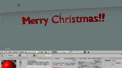 Special Blender Tutorial - Merry Christmas scene
